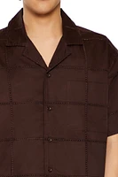 Embroidered Grid Shirt