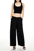 Drawstring Wide-Leg Pants
