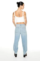 High-Rise Straight Jeans