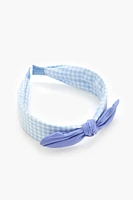 Girls Gingham Bow Headband (Kids)