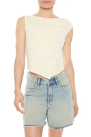 Asymmetrical Snap-Button Top