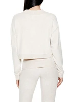 Boxy Cropped Pajama Pullover