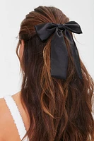 Satin Bow Hair Barrette