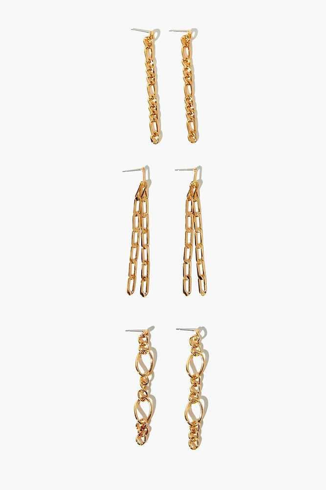 Interlinked Drop Earring Set