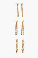 Interlinked Drop Earring Set