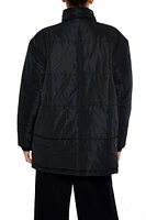 Quilted Longline Puffer Jacket