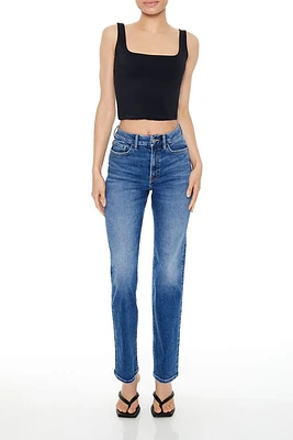 Curvy High-Rise Straight Jeans