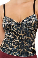 Leopard Print Velvet Cami