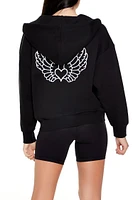 Angel & Heart Zip-Up Hoodie