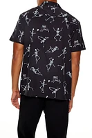 Dancing Skeleton Print Shirt