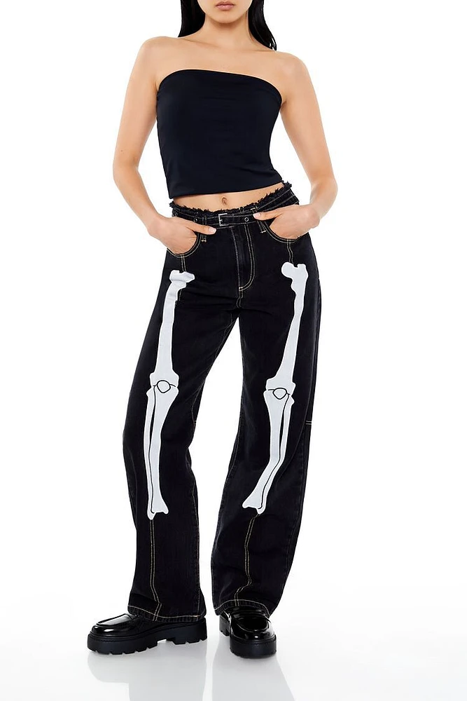 Skeleton High-Rise 90s-Fit Jeans