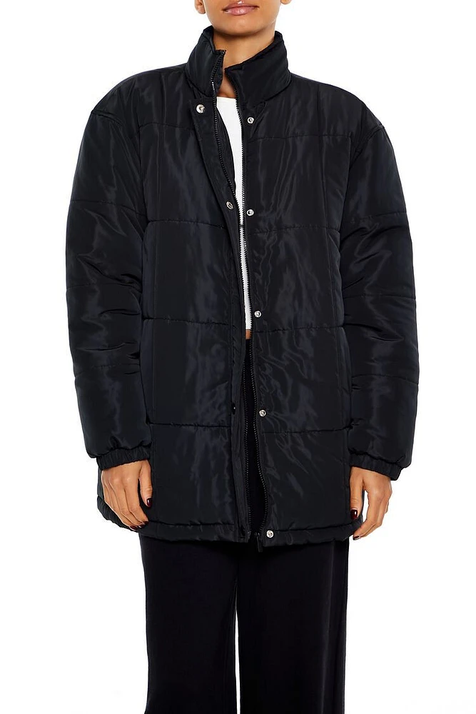 Quilted Longline Puffer Jacket