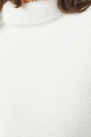 Fuzzy Knit Turtleneck Sweater