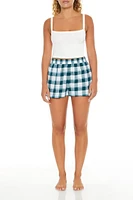Plaid Pajama Boxer Shorts