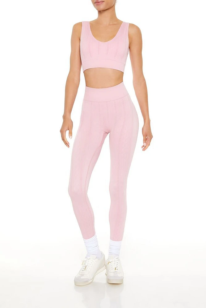 Active Seamless Cable Knit Leggings