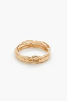 Hammered Bangle Bracelet Set