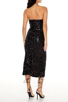 Sequin Bodycon Midi Tube Dress