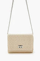 Quilted Flap Top Crossbody Bag
