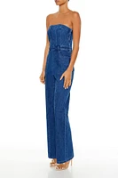 Denim Tube Jumpsuit