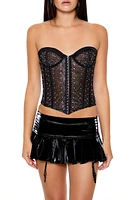 Rhinestone Corset Lingerie Top