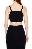 Rib-Knit Cropped Cami