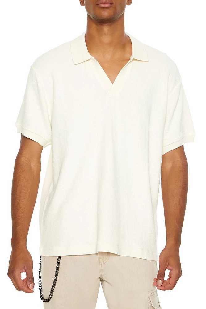 Split-Neck Polo Shirt