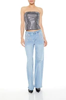 Cropped Rhinestone Tube Top