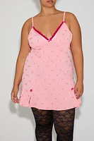 Plus Betsey Johnson Bow Mini Dress