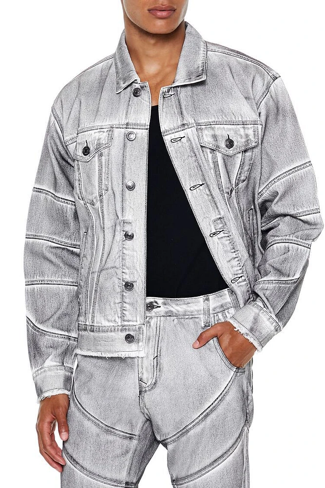 Washed Acid Wash Denim Jacket