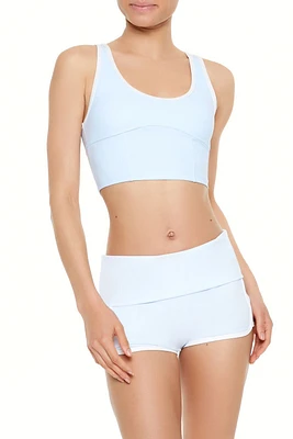 Two-Tone Longline Sports Bra