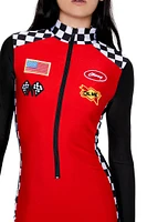 Racecar Driver Romper Costume Set