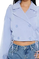 Double-Breasted Cropped Trench Coat