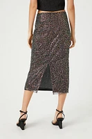 Sequin Straight Midi Skirt