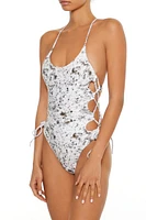 Horse O-Ring Braided Monokini One-Piece Swimsuit