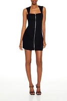 Bodycon Zip-Up Mini Dress