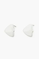 Curved Geo Stud Earrings