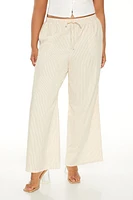 Plus Cotton Wide-Leg Pants