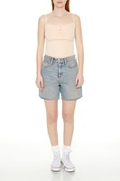 Cotton-Blend Henley Cami