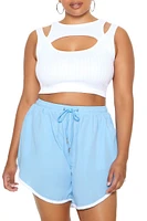 Plus Drawstring Shorts