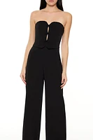 Strapless Bow Jumpsuit