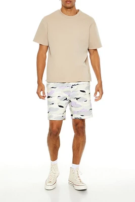 Abstract Print Volley Shorts