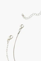 Box & Anchor Chain Necklace Set