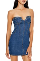 Denim Tube Mini Dress