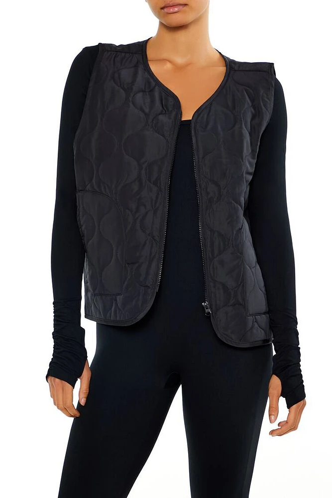 Active Quilted Zip-Up Vest