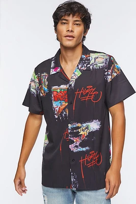 Hustle Graffiti Graphic Shirt