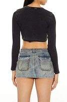 Wild Spirit V-Cut Cropped Tee