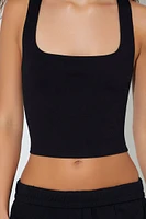 Cotton Cropped Tank Top