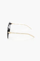 Chain Square Frame Sunglasses