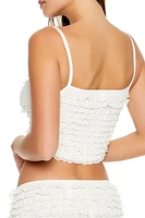 Tiered Lace Bow Cropped Cami