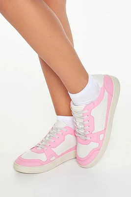 Colorblock Lace-Up Sneakers